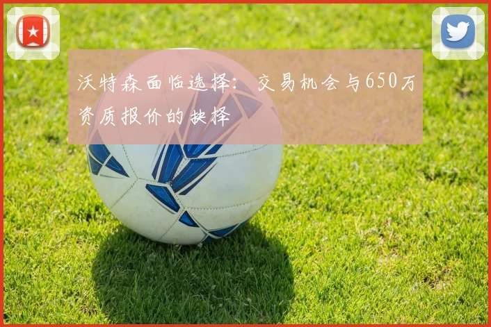 沃特森面临选择：交易机会与650万资质报价的抉择